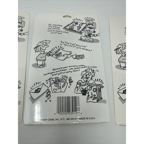 Vintage Hallmark Star Trek Stickers 3 Packs 4 Sheets Per Package NEW SEALED 90s - Picture 9 of 10